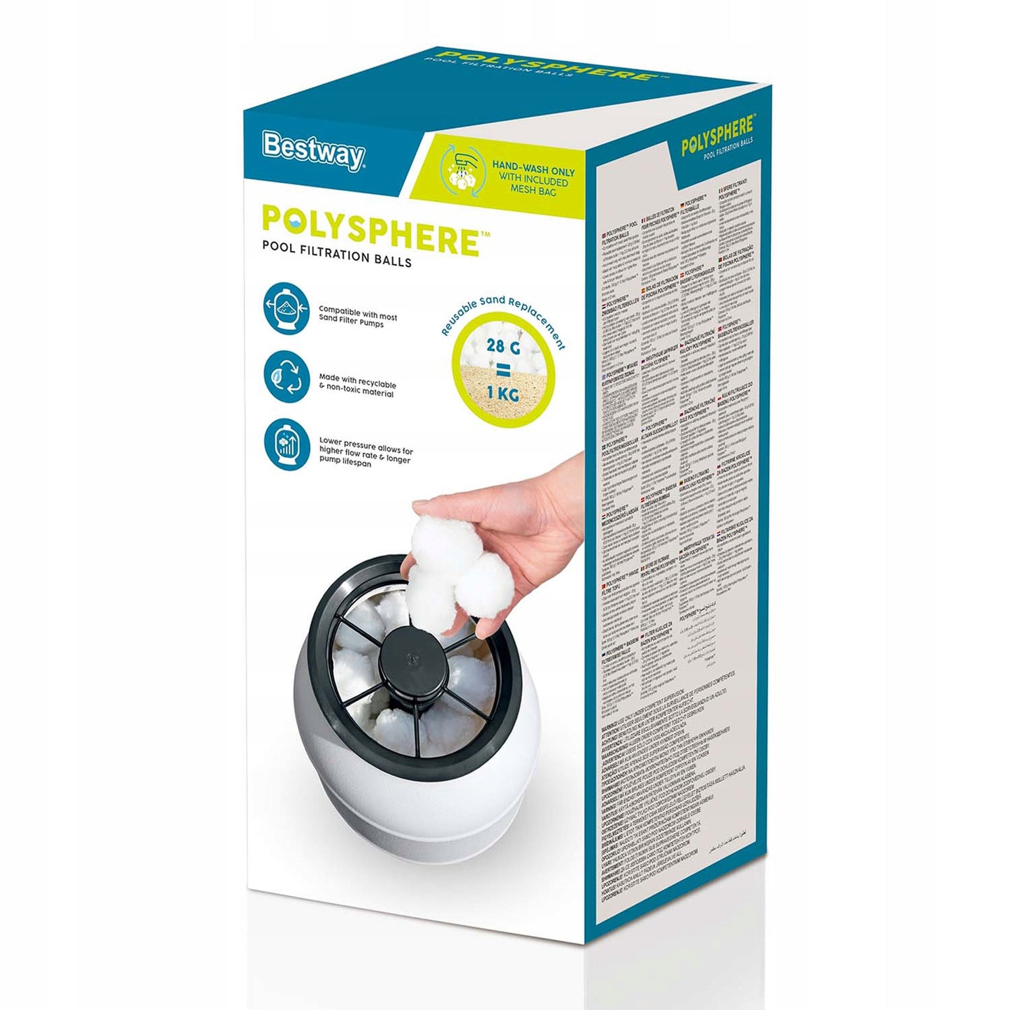 Filtravimo kamuoliukai baseino smėlio siurbliui, 500g Bestway kasetė