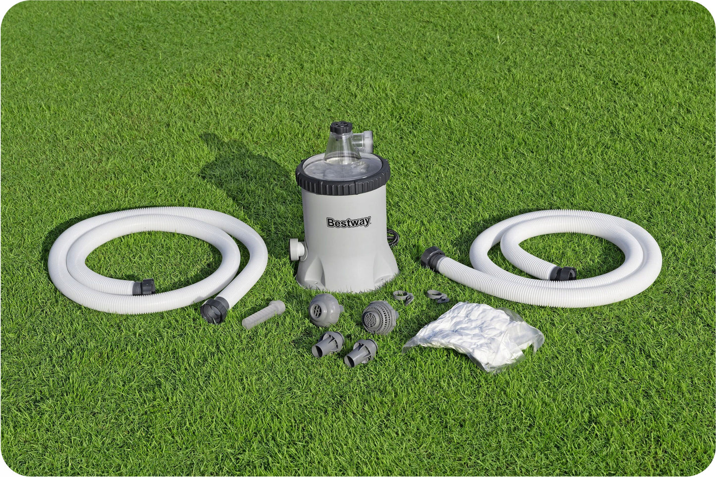 Filtro siurblys baseinui 5678 l/h + filtravimo kamuoliukai Bestway