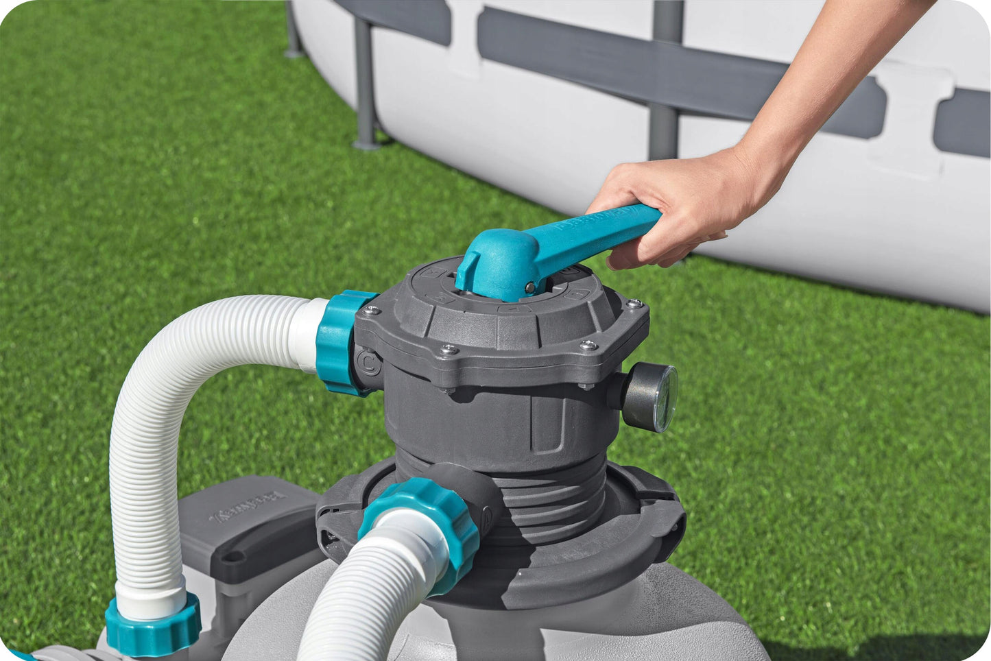 Smėlio siurblys baseinams filtras baseinams 11355 L/h jungiamosios detalės žarnos Bestway