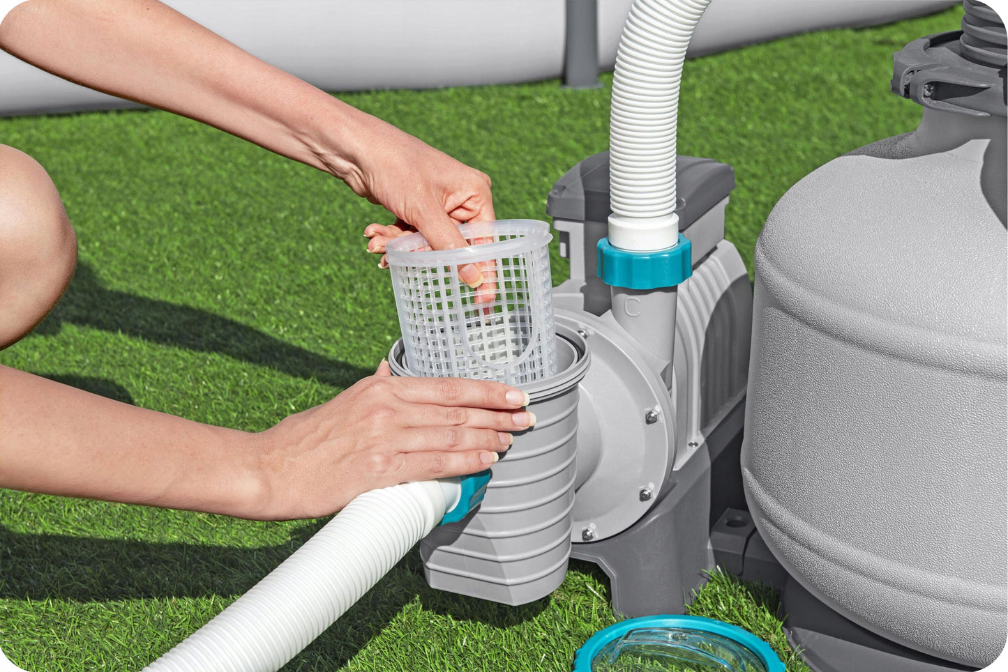 Smėlio siurblys baseinams filtras baseinams 11355 L/h jungiamosios detalės žarnos Bestway