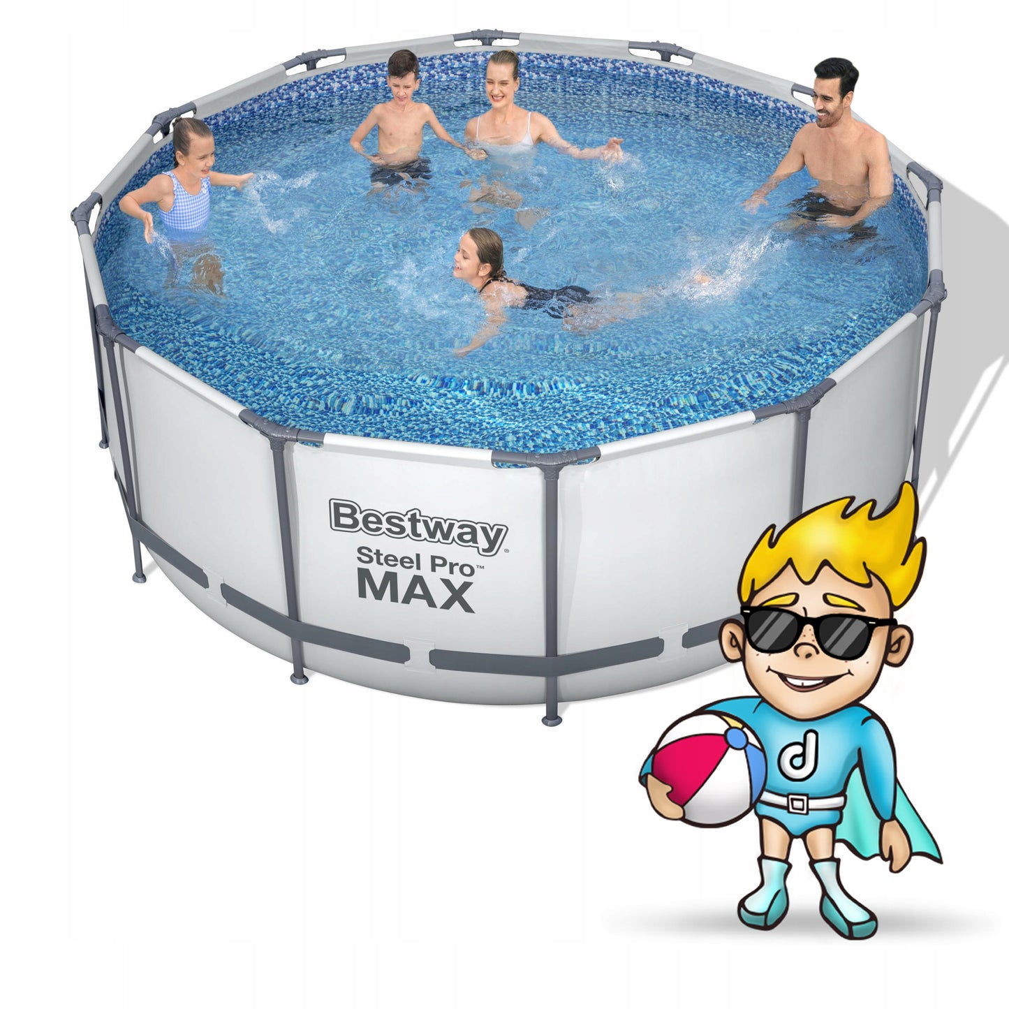 SURENKAMAS SODO BASEINAS 366x122cm BESTWAY RINKINYS