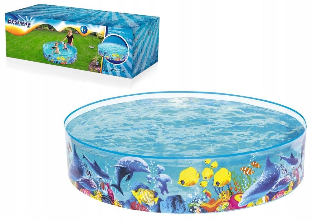 Sodo baseinas vaikams didelis 244x46cm BESTWAY