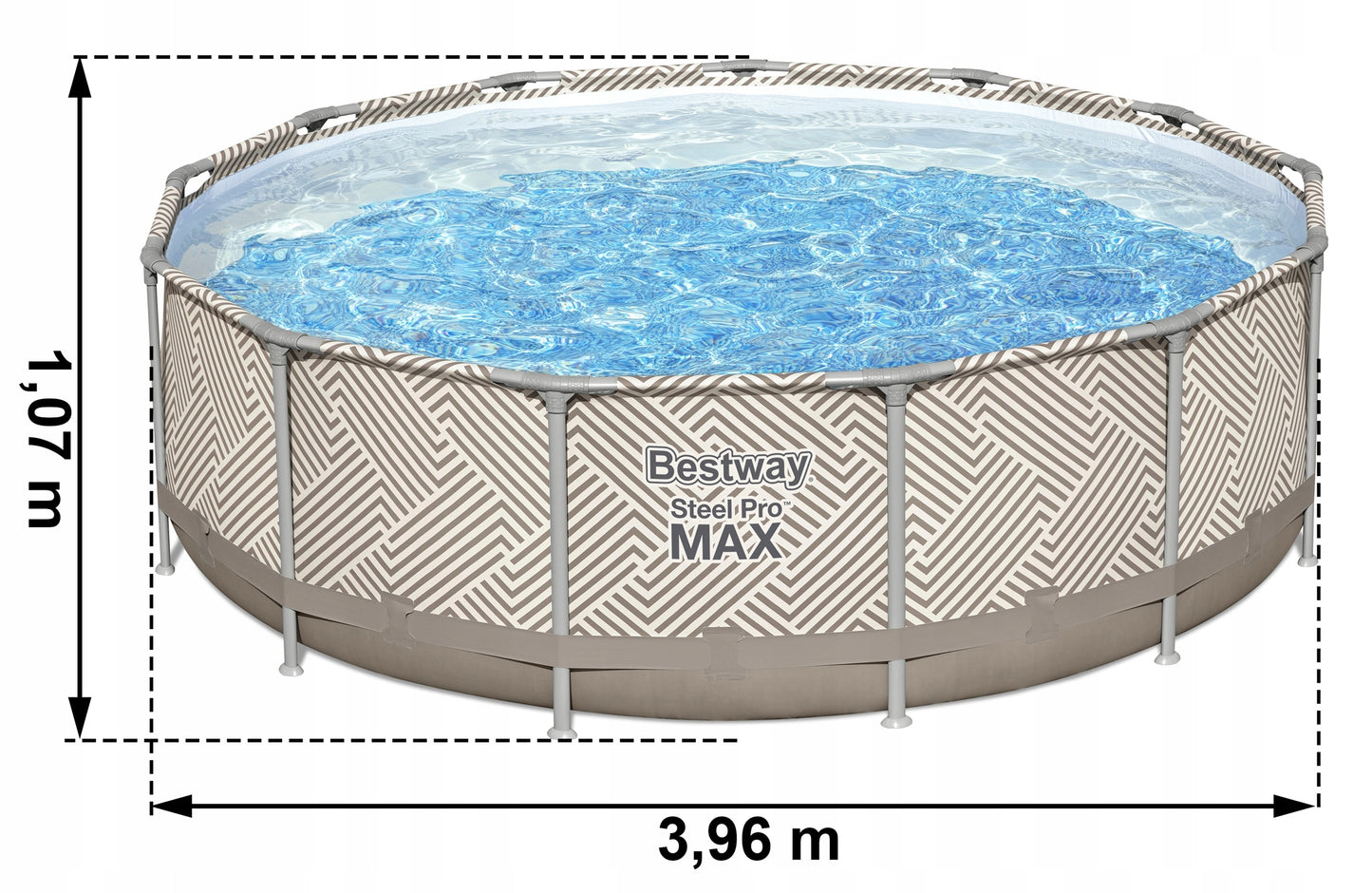 SODO SURENKAMAS BASEINAS SU STOGU 396x107cm BESTWAY 12in1 RINKINYS