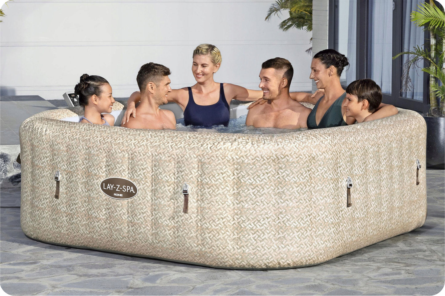PRIPUČIAMAS SODO SPA AirJet Rome HIDROMASAŽAS Bestway 7 asm. 201cm