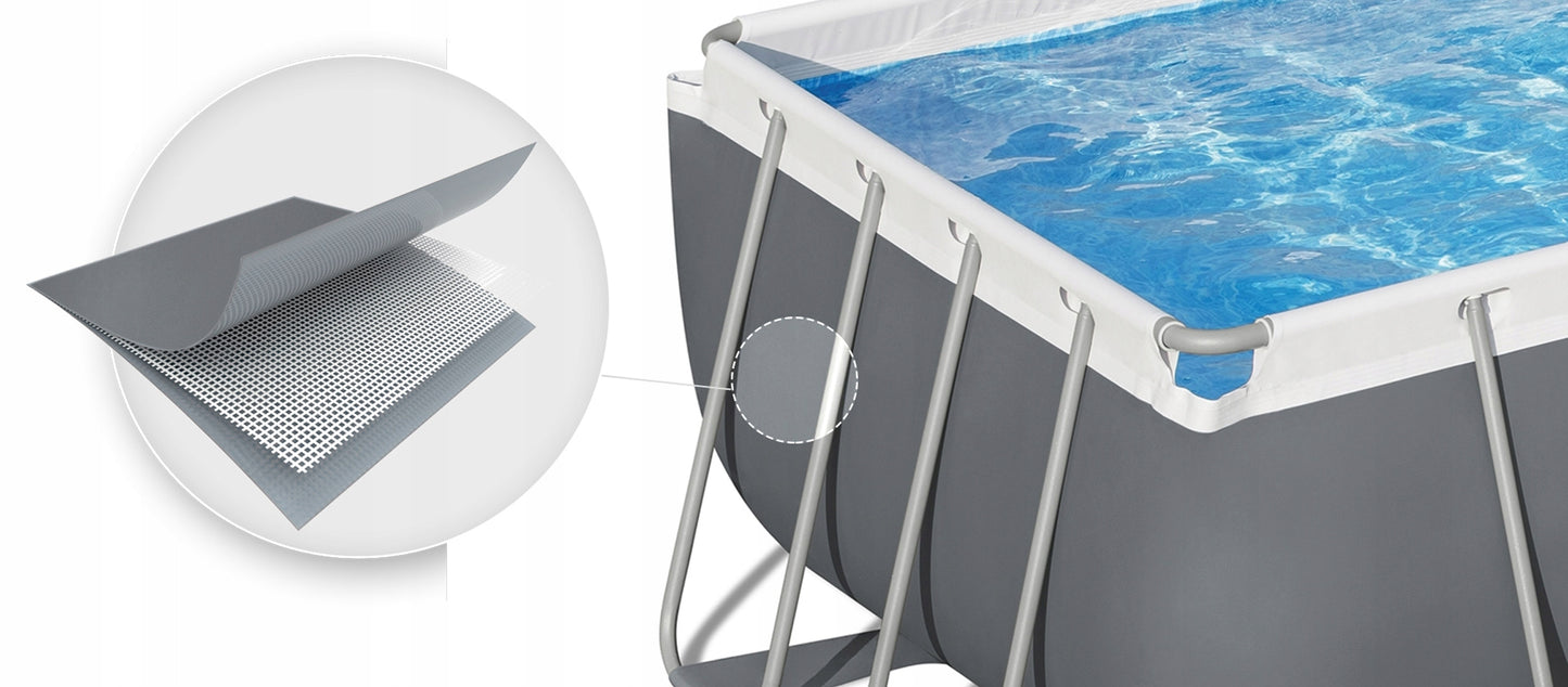 Sodo surenkamas baseinas 404x201x100 cm Bestway rinkinys su siurbliu 10in1