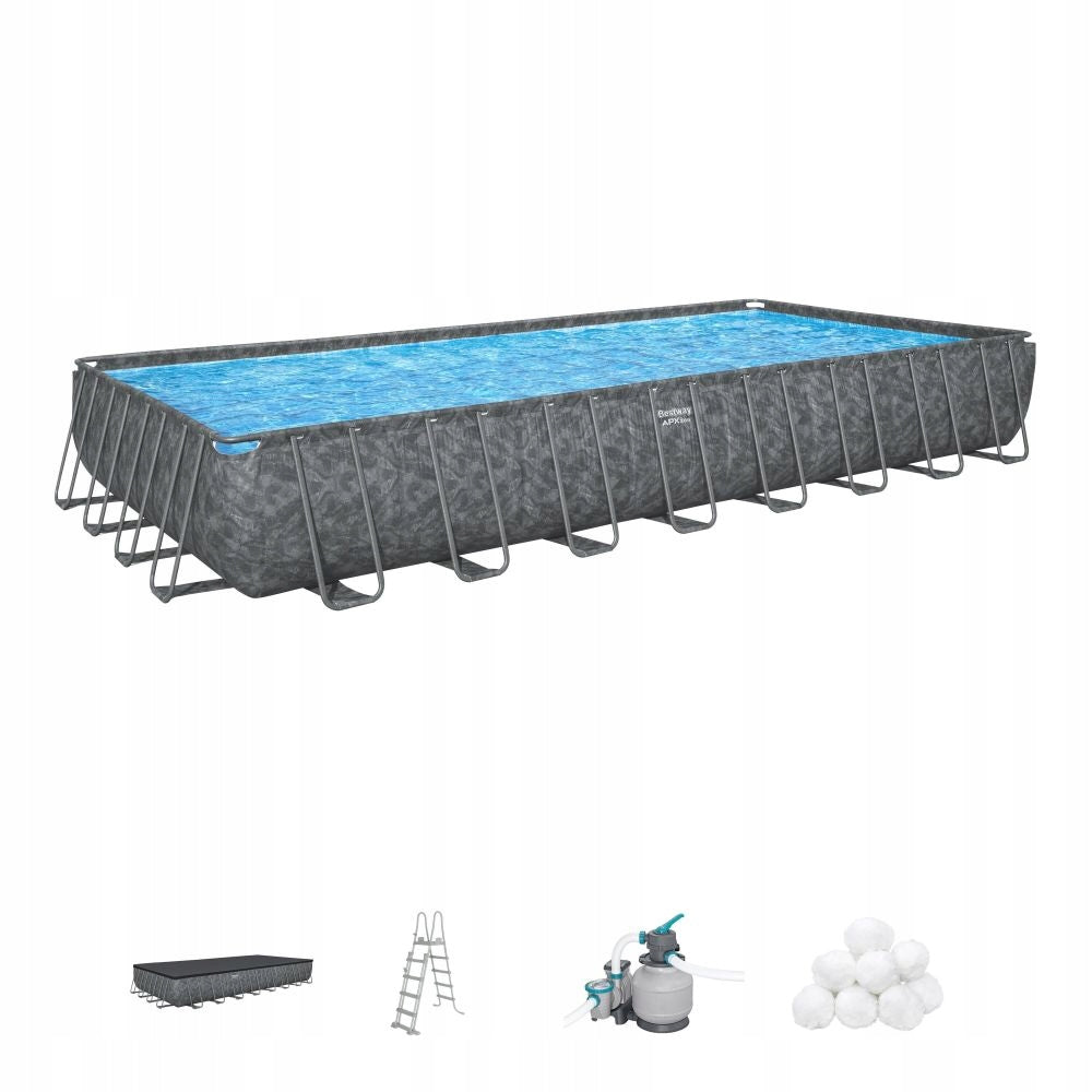 STAČIAKAMPIS SODO SURENKAMAS BASEINAS 956x488x132cm APX RINKINYS 11in1 BESTWAY