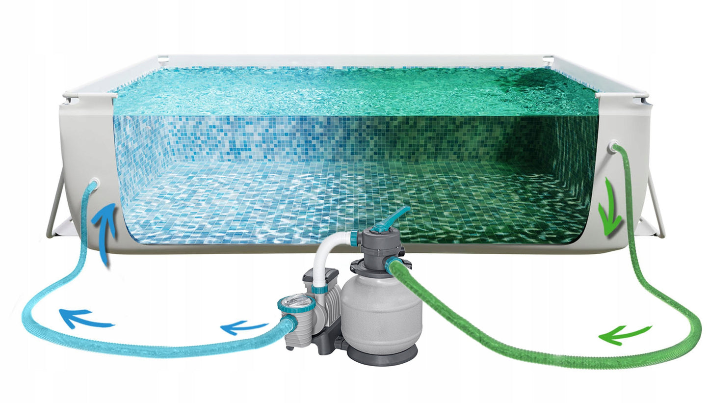 Apvalus SODO SURENKAMAS BASEINAS 610x132cm APX RINKINYS 11in1 BESTWAY