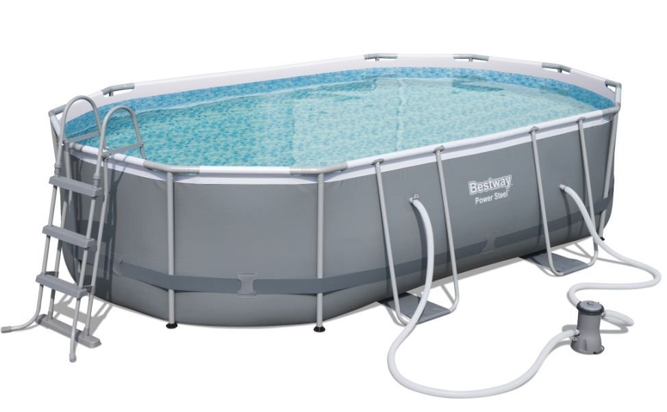 OVALUS SODO SURENKAMAS BASEINAS 488x305x107 BESTWAY RINKINYS 18in1