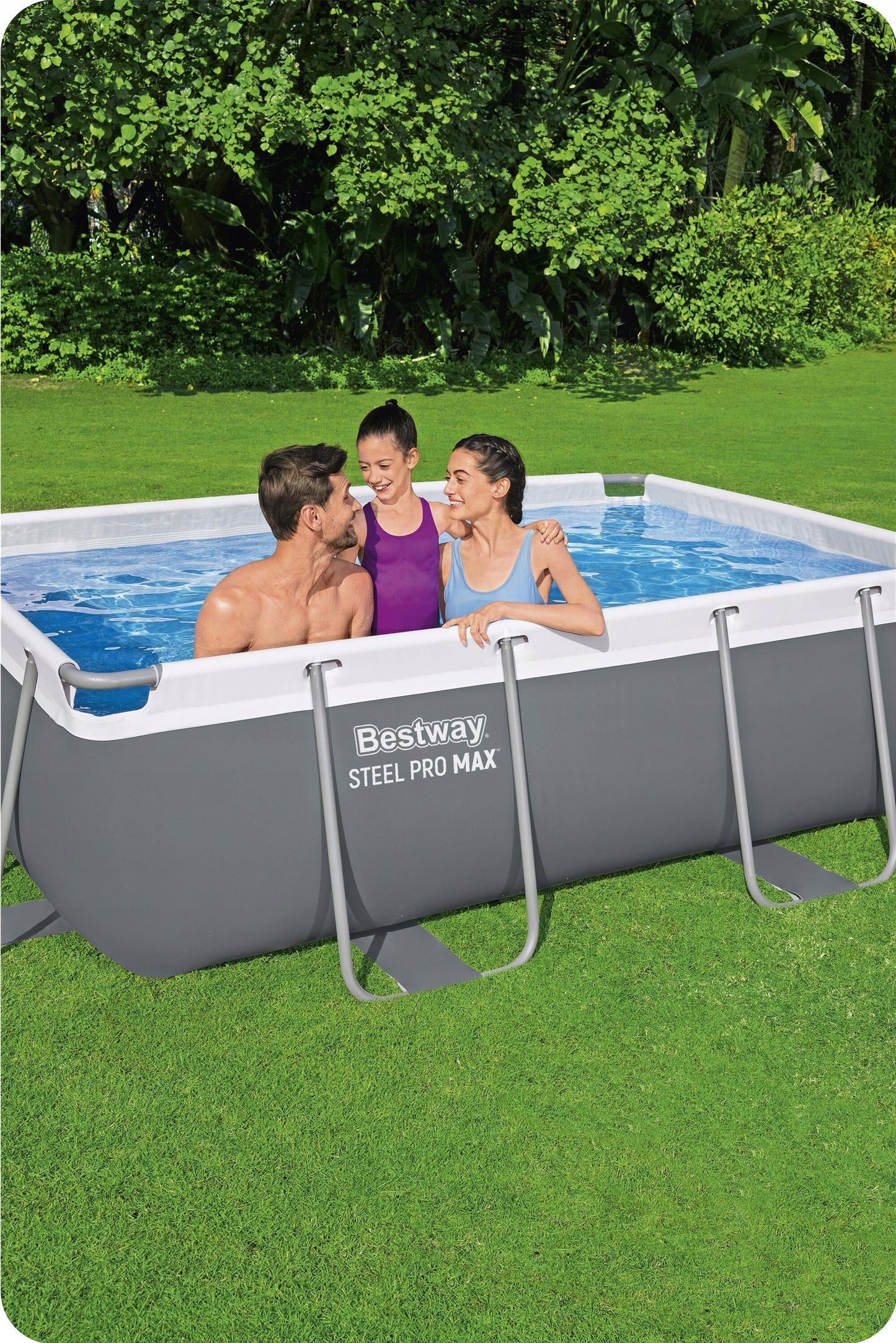 Sodo stovo baseinas su siurbliu 282x196x84cm Bestway rinkinys 9in1