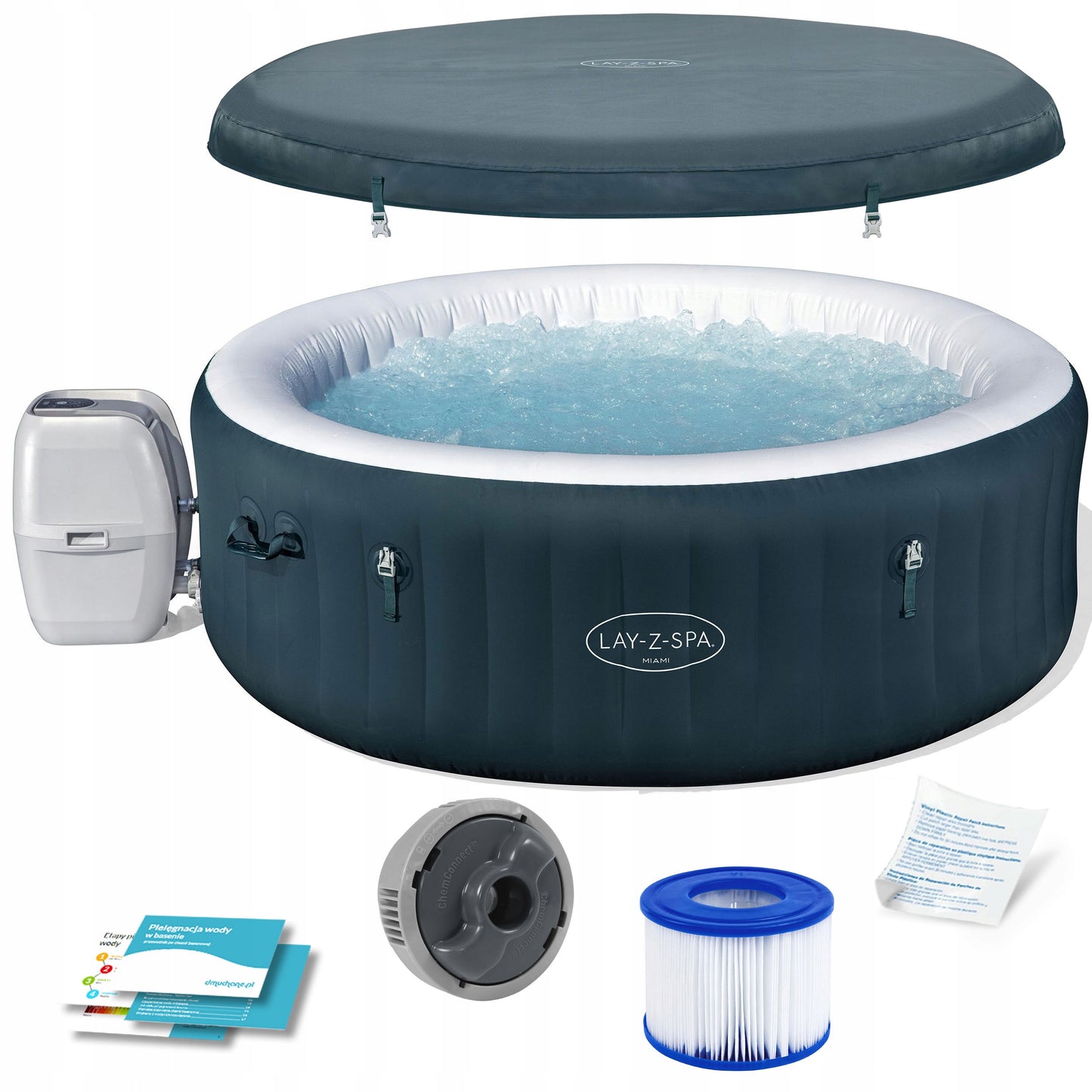 Pripučiamas Garden SPA AirJet Miami 6 asmenų hidromasažas Bestway