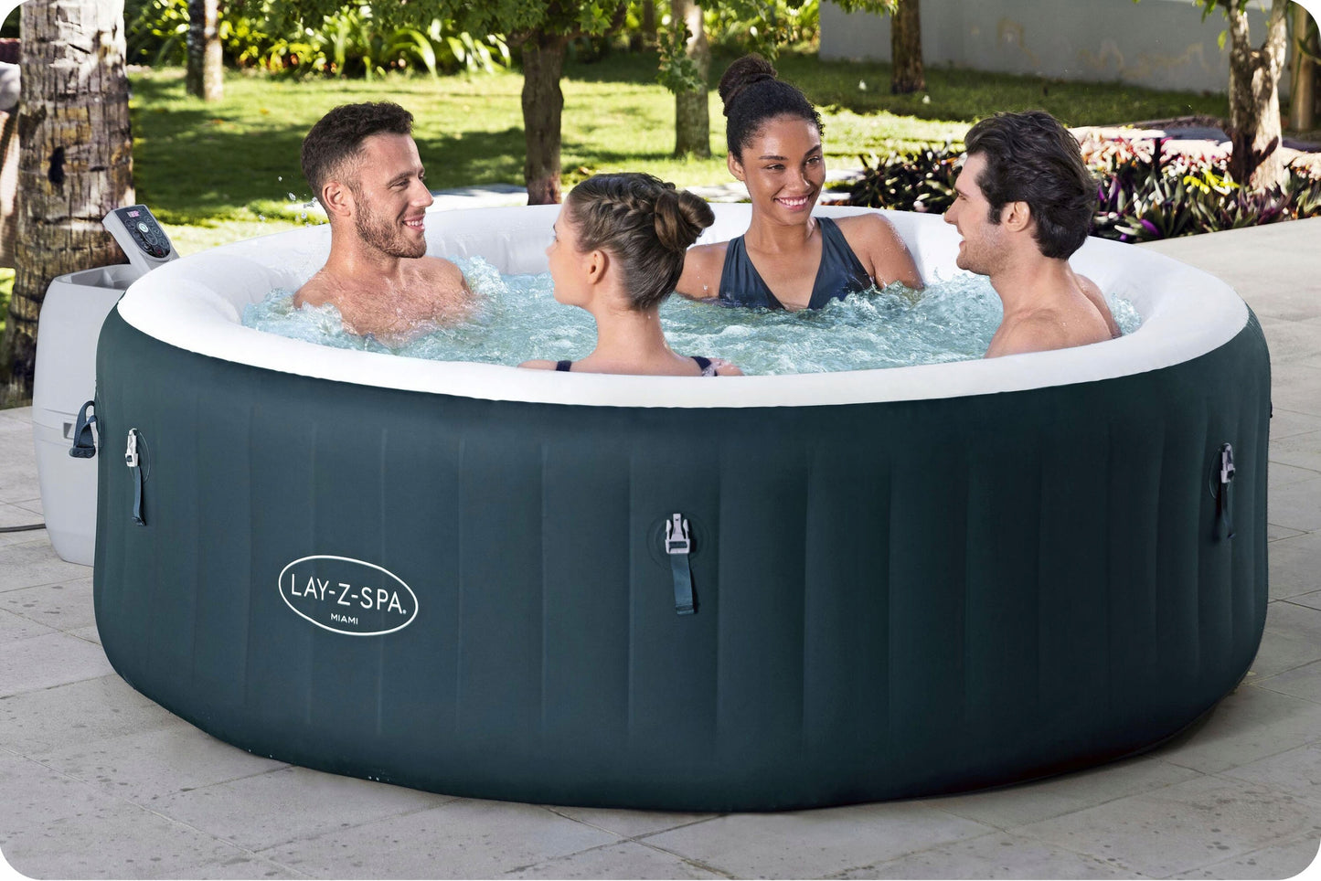 Pripučiamas Garden SPA AirJet Miami 6 asmenų hidromasažas Bestway