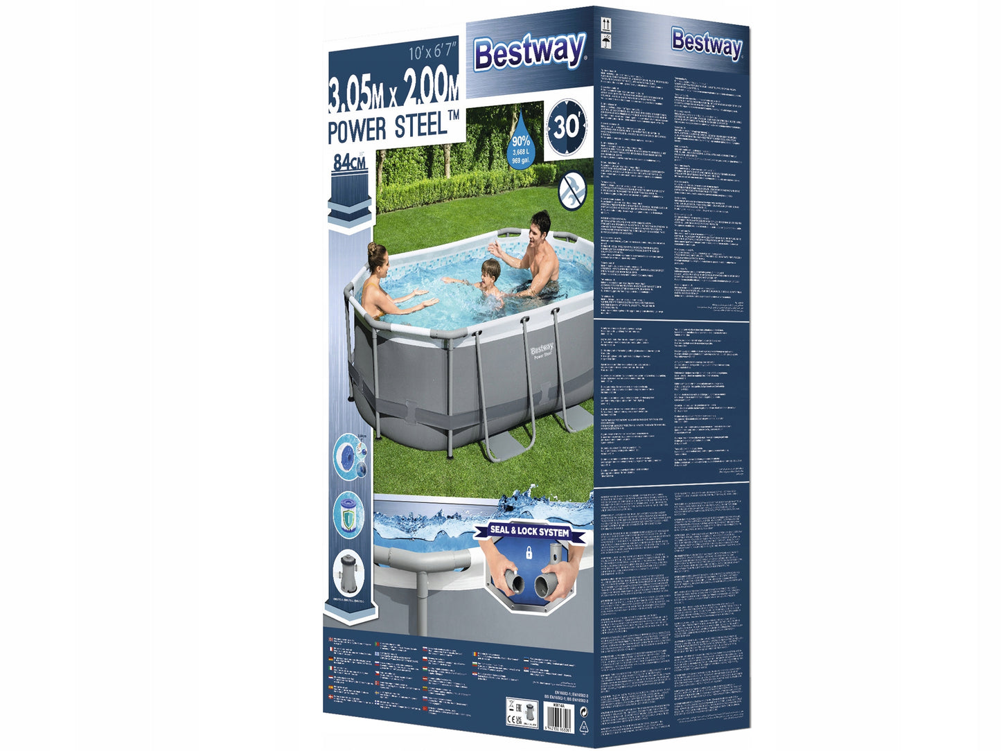 SODO SURENKAMAS BASEINAS 305x200x84cm OVALUS BESTWAY RINKINYS 17in1