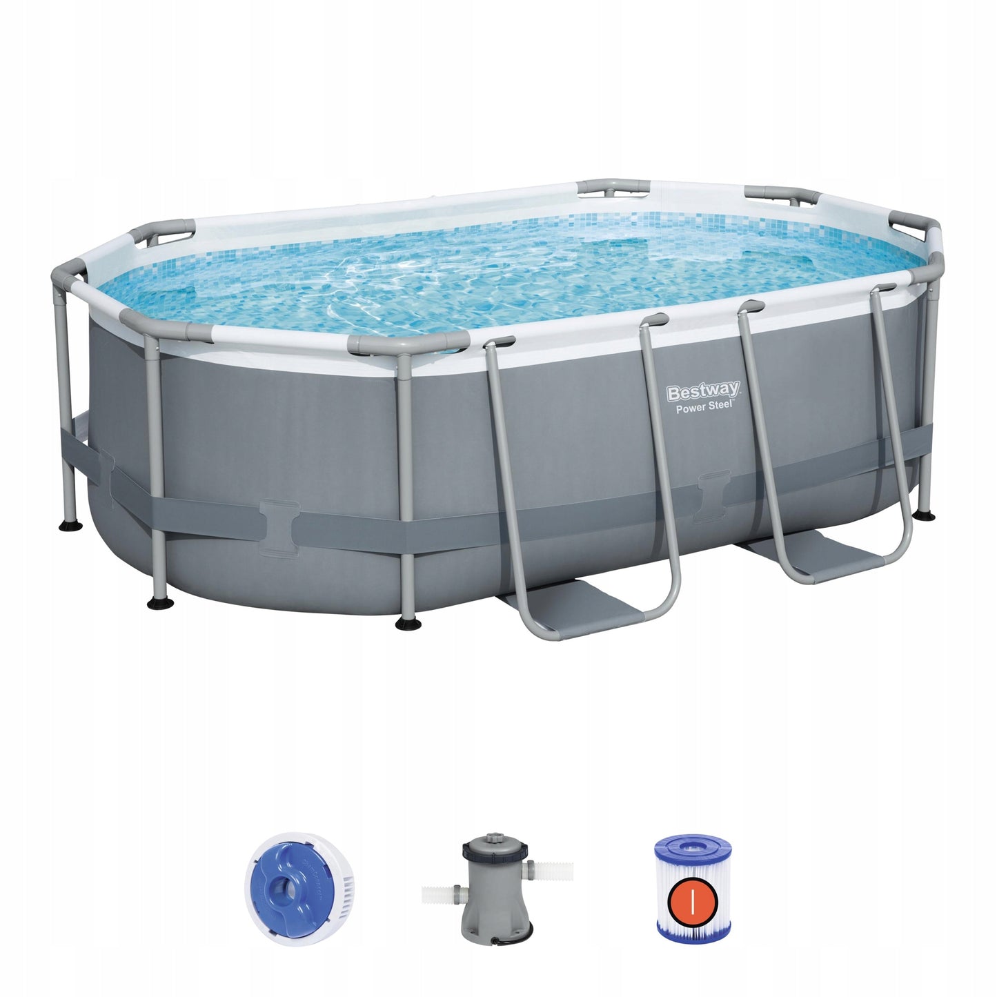 SODO SURENKAMAS BASEINAS 305x200x84cm OVALUS BESTWAY RINKINYS 17in1