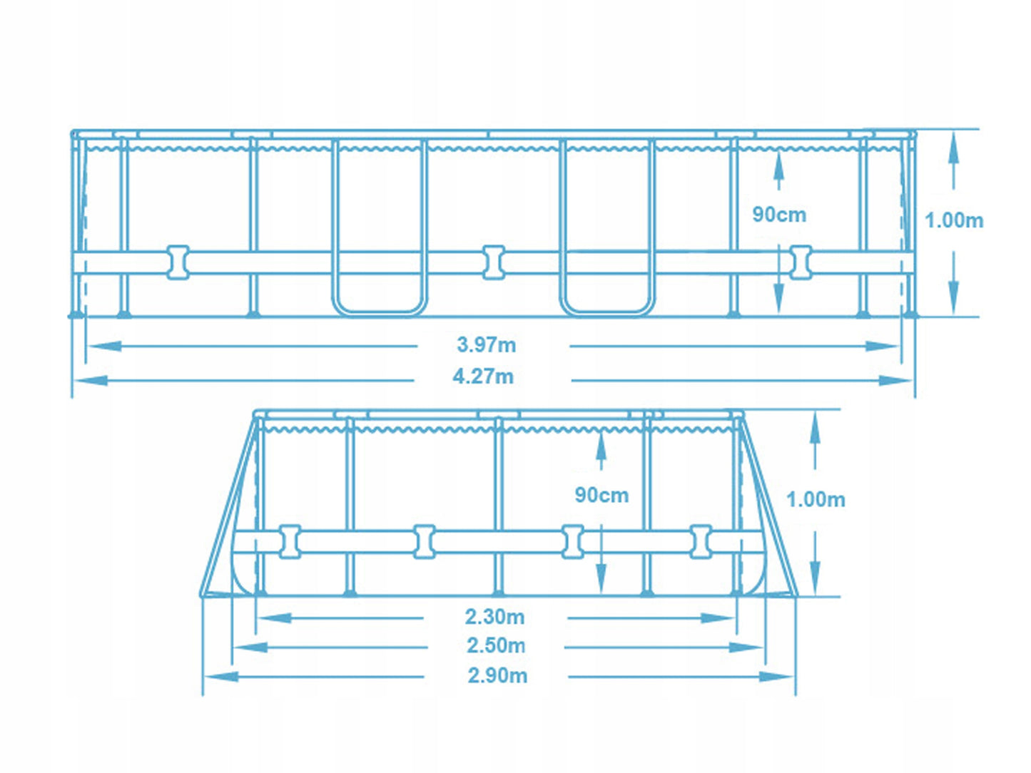 OVALUS SODO SURENKAMAS BASEINAS 427x250x100 BESTWAY RINKINYS 11in1