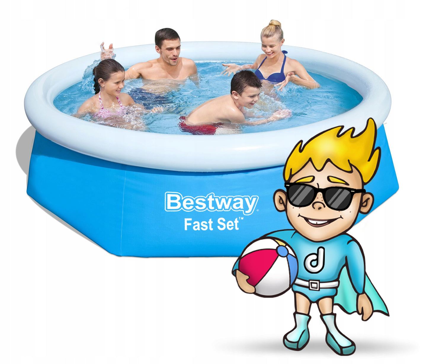 ŠEIMOS SODO BASEINAS VAIKAMS 244x61cm BESTWAY