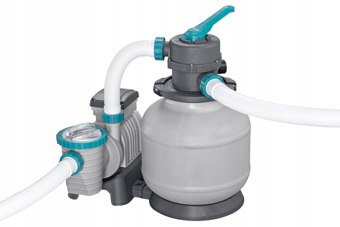 Smėlio siurblys baseino filtrui 8327 l/h + smėlio 25kg jungiamosios žarnos Bestway