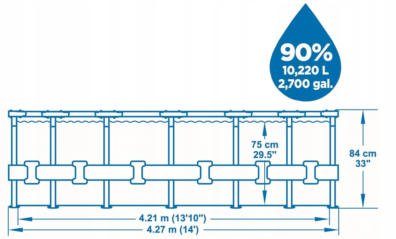SODO SURENKAMAS BASEINAS 427x84 BESTWAY 9in1 RINKINYS