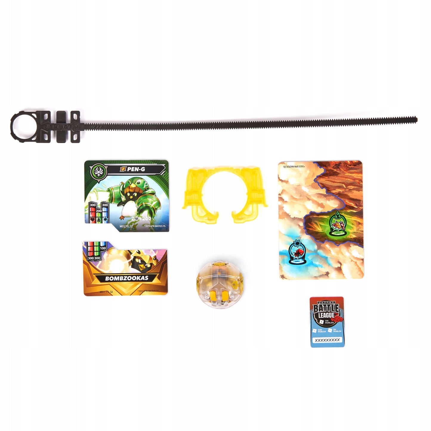 BAKUGAN SET SPECIAL ATTACK PEN-G VEIKSMO FIGŪRA