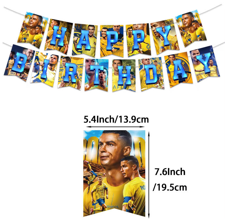 Al Nassr Cristiano Ronaldo gimtadienio dekoracijų rinkinys