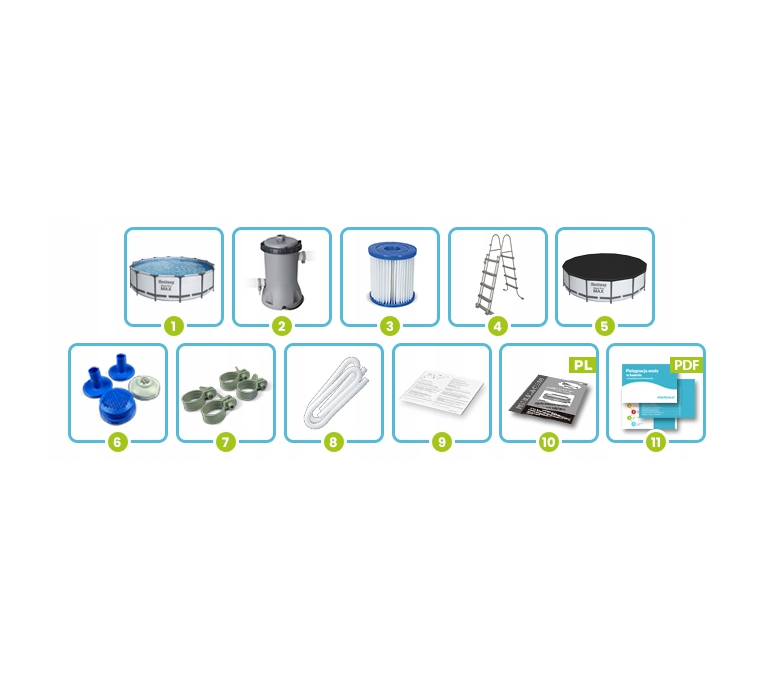 BESTWAY SODO BASEINAS 457x122cm 11in1