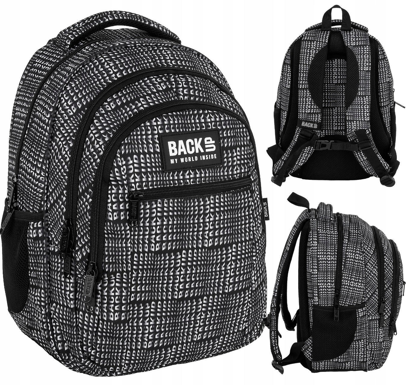 Mokykline kuprine BackUP 26L – Action/Graffiti Letters (O42)