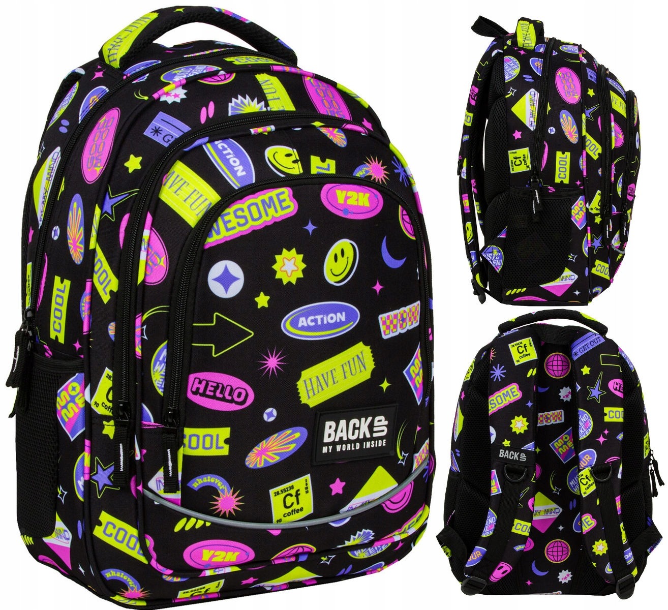 Mokykline kuprine BackUP 26L – Y2K Moments (X11)