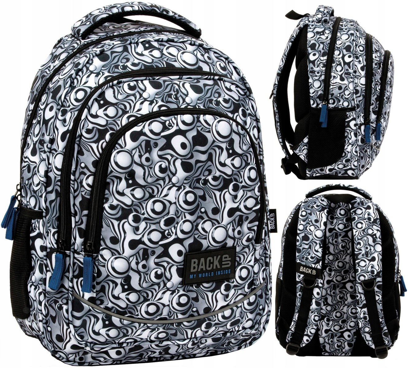Mokykline kuprine BackUP 26L – BOT Eyes (X47)