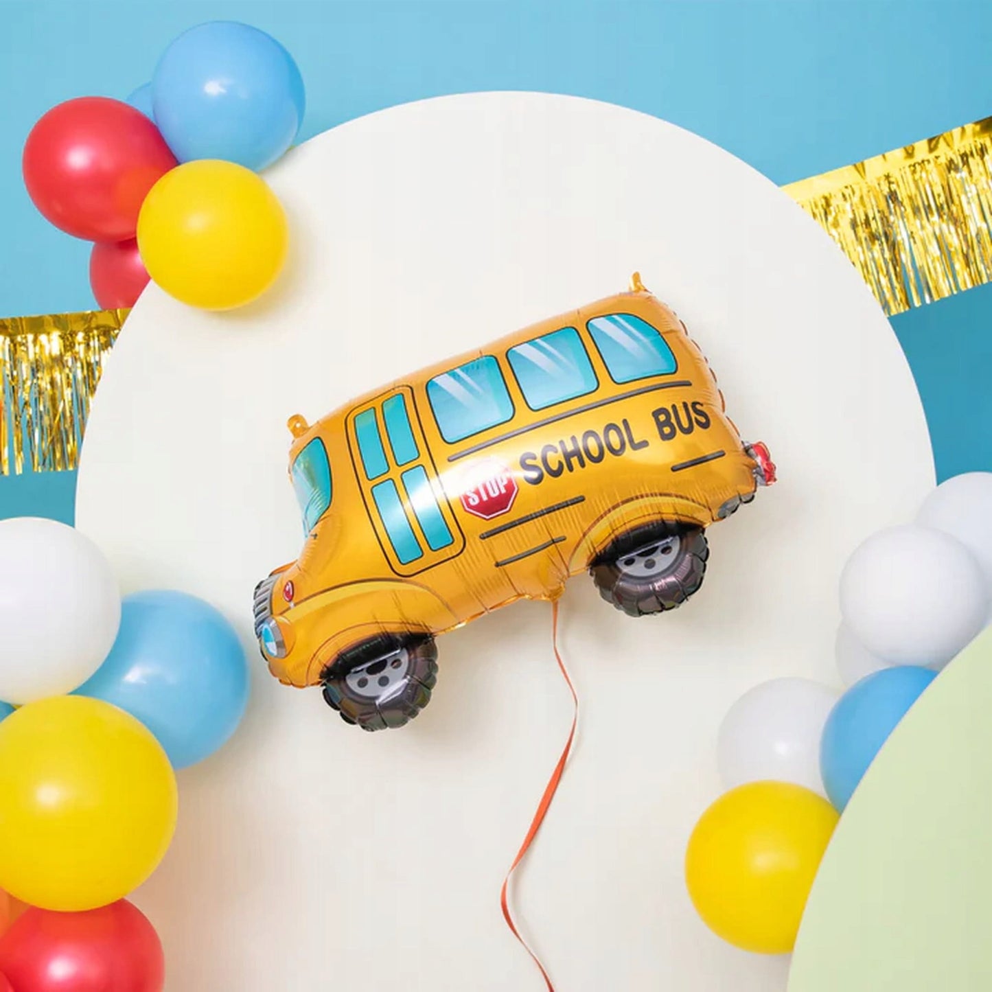 Folinis balionas „Mokyklinis autobusas" - 68 cm
