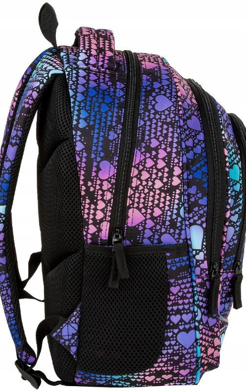 Mokykline kuprine BackUP 26L – Hearts Holo (X18)