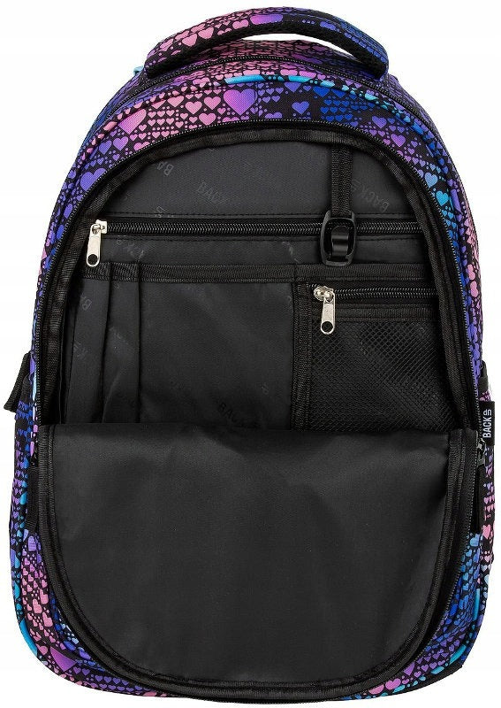 Mokykline kuprine BackUP 26L – Hearts Holo (X18)