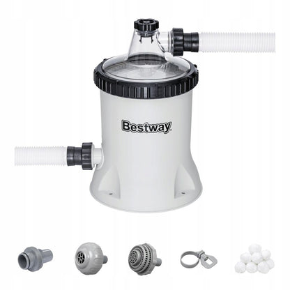 Filtro siurblys baseinui 5678 l/h + filtravimo kamuoliukai Bestway