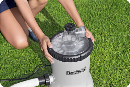 Filtro siurblys baseinui 5678 l/h + filtravimo kamuoliukai Bestway