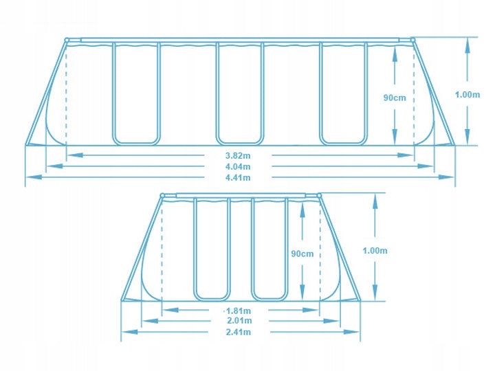 SURENKAMAS SODO BASEINAS 404x201x100 BESTWAY 11in1