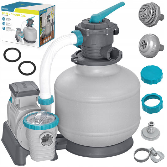 Smėlio siurblys baseinams filtras baseinams 11355 L/h jungiamosios detalės žarnos Bestway