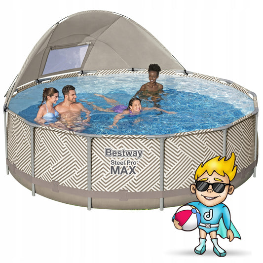 SODO SURENKAMAS BASEINAS SU STOGU 396x107cm BESTWAY 12in1 RINKINYS