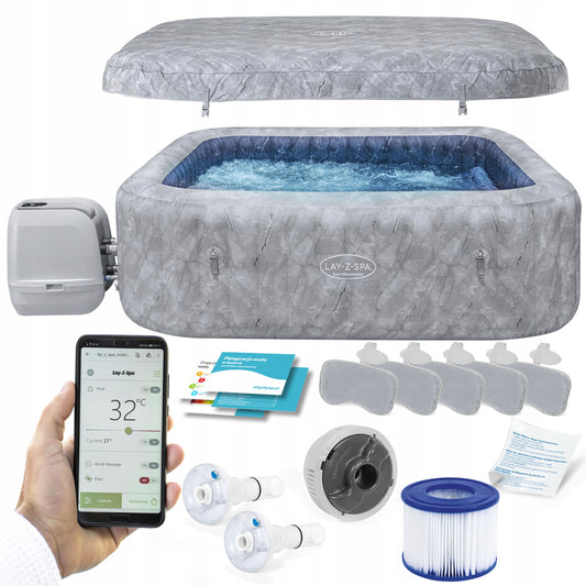 Sodo SPA HydroJet Pro San Francisco HYDROMASSAGE Bestway 7 žmonėms WIFI