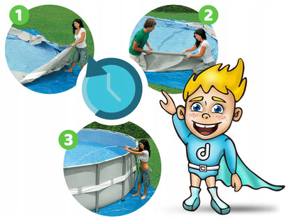 APVALUS SODO SURENKAMAS BASEINAS 549x122cm BESTWAY RINKINYS 18in1