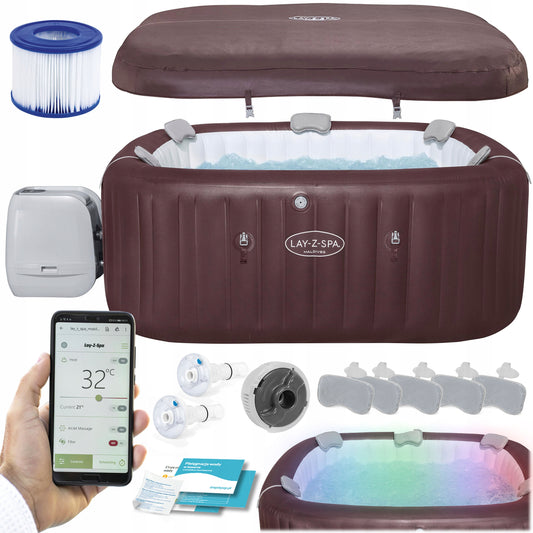PRIPUČIAMAS SODO SPA Hydrojet Maldives Pro WIFI PROGRAMAS Bestway 7 asm.
