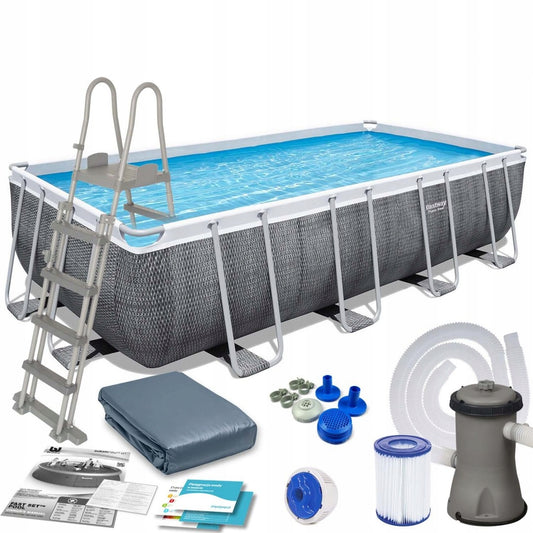 STAČIAKAMPIS SODO SURENKAMAS BASEINAS 488x244 BESTWAY RINKINYS 17in1