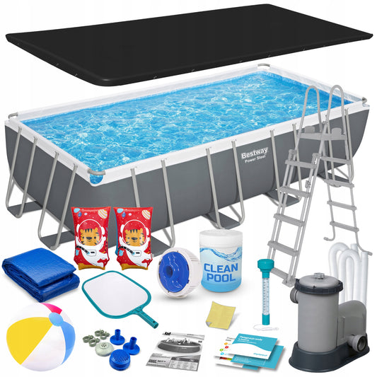 Sodo rėmo baseinas 549x274x122cm Bestway rinkinys 18in1