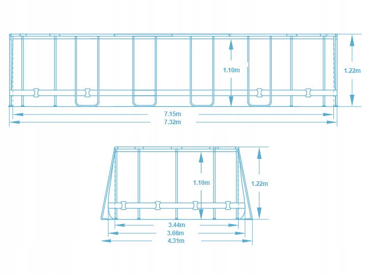 SODO SURENKAMAS BASEINAS 732x366x122 BESTWAY 12in1