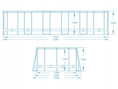 SODO SURENKAMAS BASEINAS 732x366x122 BESTWAY 12in1