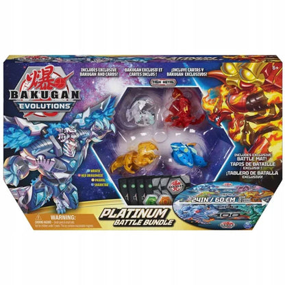 BAKUGAN EVOLUTIONS PLATINUM FIGURES RINKINYS + KILIMĖLIS