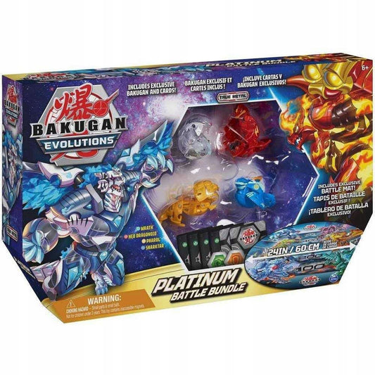 BAKUGAN EVOLUTIONS PLATINUM FIGURES RINKINYS + KILIMĖLIS