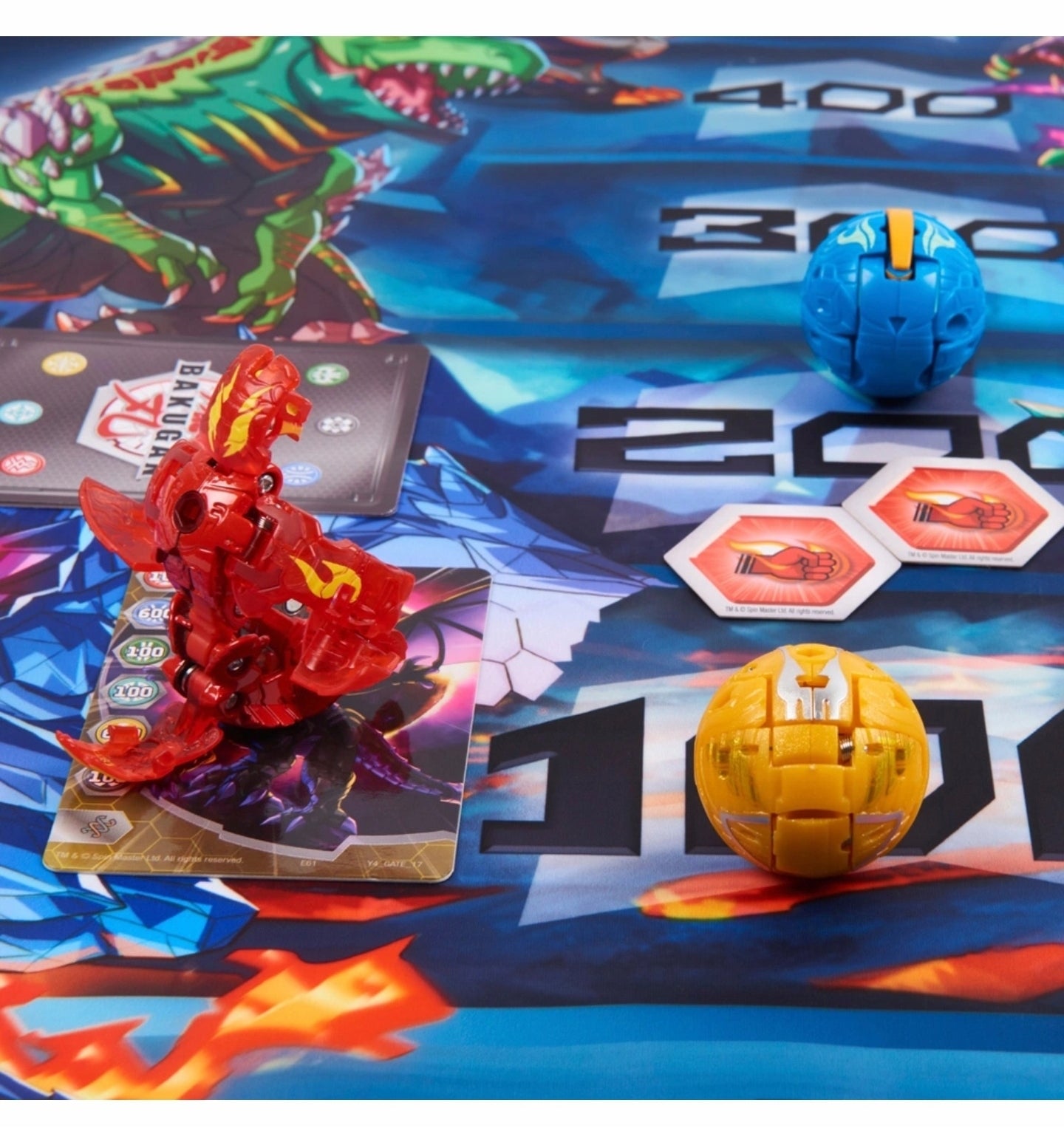 BAKUGAN EVOLUTIONS PLATINUM FIGURES RINKINYS + KILIMĖLIS
