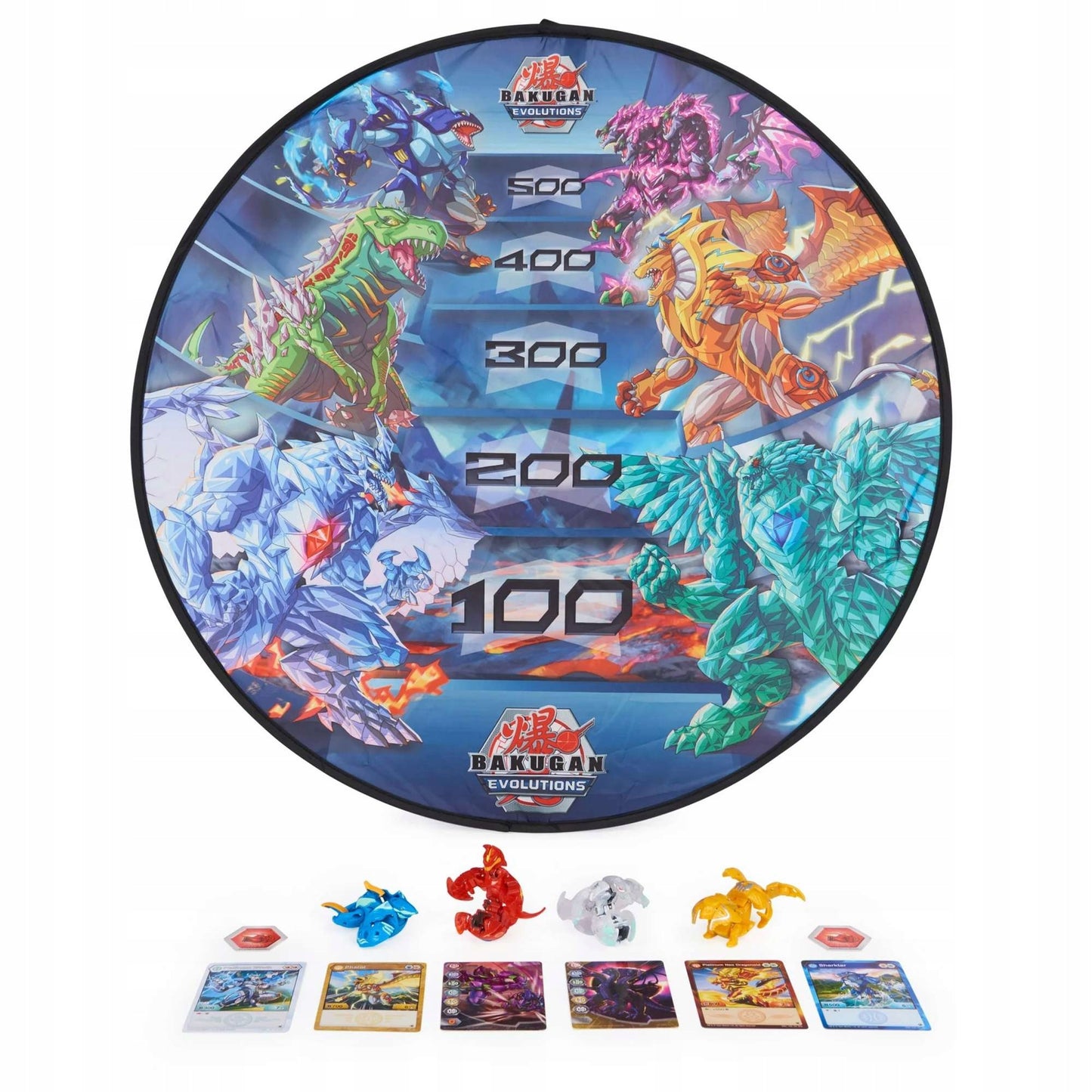 BAKUGAN EVOLUTIONS PLATINUM FIGURES RINKINYS + KILIMĖLIS