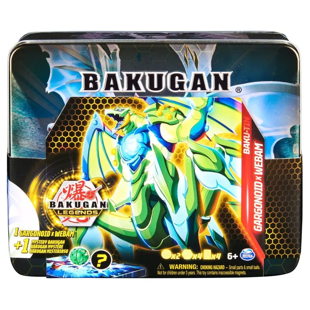 BAKUGAN LEGENDS BAKU-TIN COLLECTOR BOX 2 GARGANOID WEBAM FIGŪROS