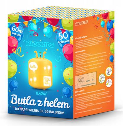 Helio dujų balionas balionų pildymui 0.42m3