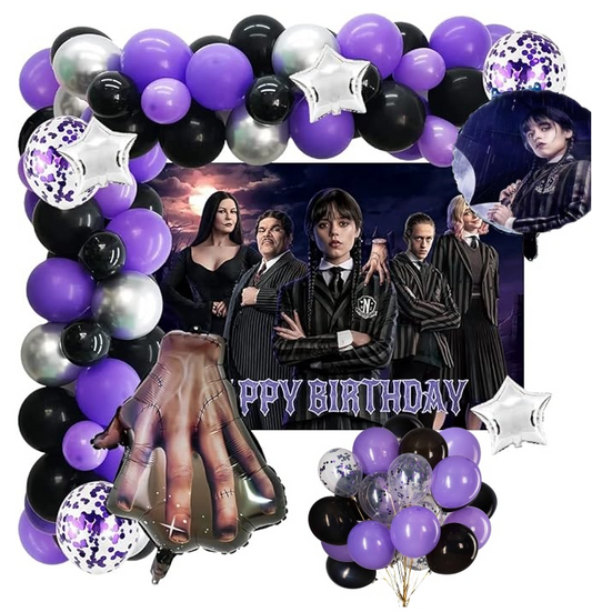 Addams Family Theme Birthday Party Decorations Set