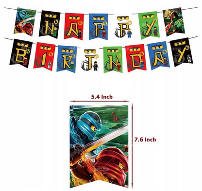 Gimtadienio rinkinys Ninjago tema